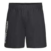 Under Armour Kids’ Woven Wordmark Shorts Front_Flat