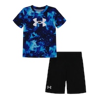 Under Armour Kids' Printed Shorts Set Front_Flat