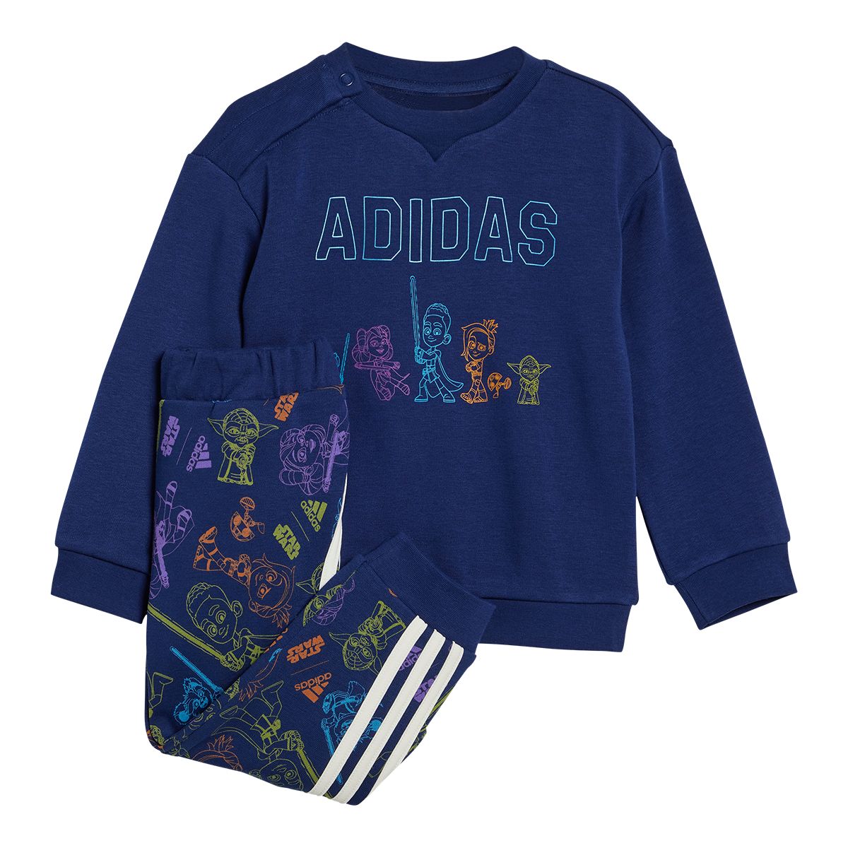 adidas Toddler Boys' Star Wars Crew and Pants Set