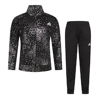 adidas Toddler's Sparkle All Over Print Trackset Front_Flat
