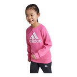 adidas Toddler's Badge Of Sport Long Sleeve Top And Jogger Set Front_Three_Fourths_Angled_Left