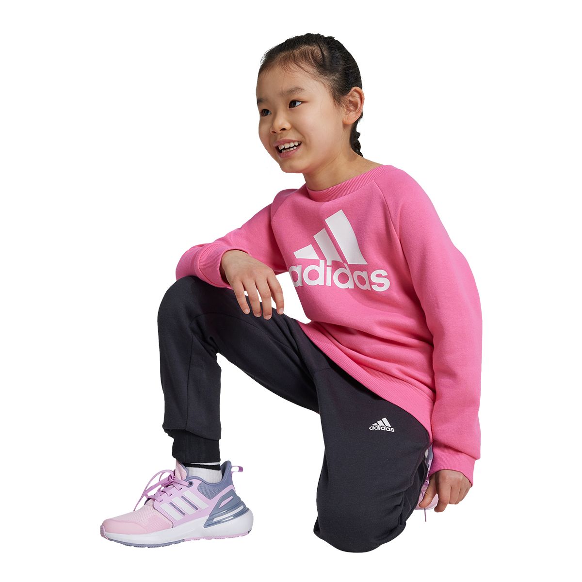 adidas Toddler's Badge Of Sport Long Sleeve Top And Jogger Set