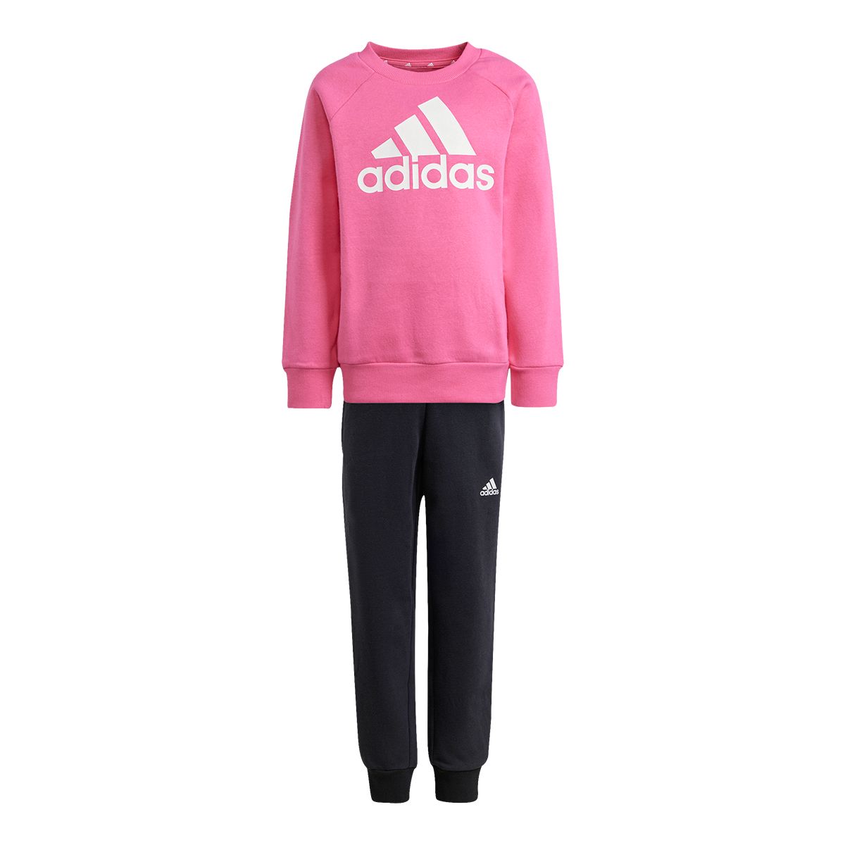 adidas Toddler's Badge Of Sport Long Sleeve Top And Jogger Set
