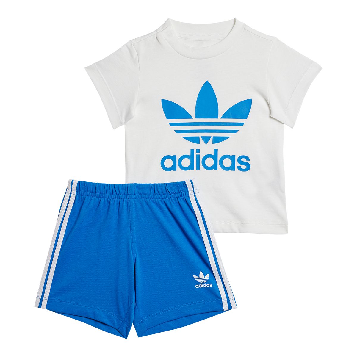 adidas Kids' Pre-School Trefoil Shorts and T-Shirt Set