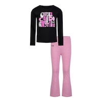Under Armour Toddler Girls' 4-6X Long Sleeve Yoga Pant Set Front_Flat
