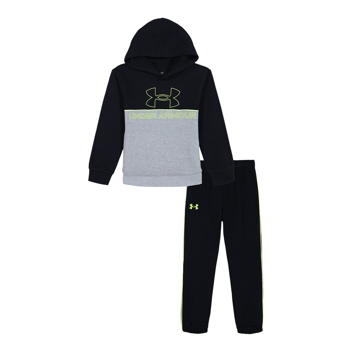 Under Armour Kids' Rival Colour Block Hoodie Set