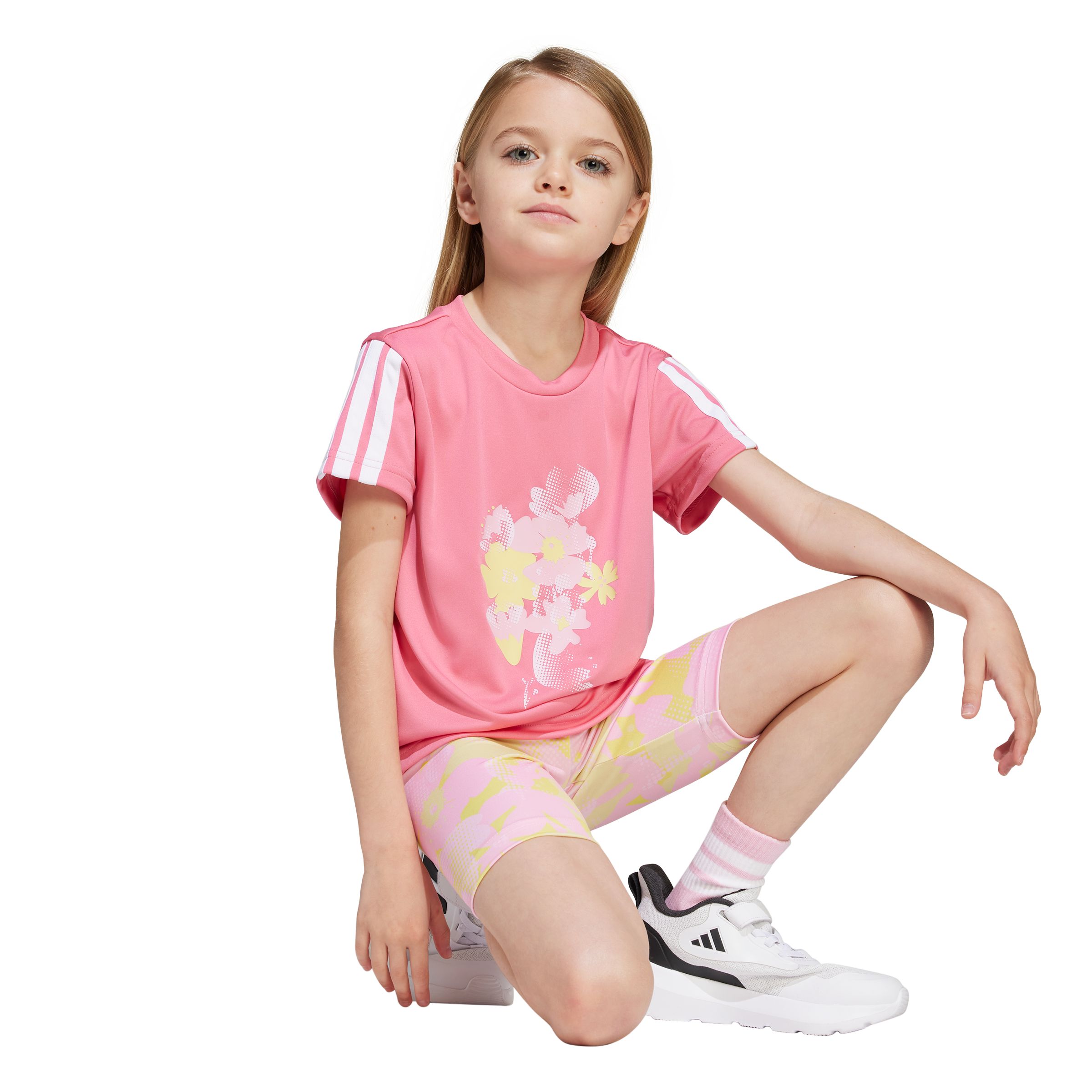 adidas Toddler's Essentials Flower Shorts Set