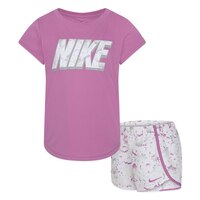 Nike Toddler Girls' Flow-Ral All Over Print Sprinter Set Composite_or_Mixed
