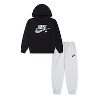 Nike Sportswear Toddler Boys' 4-7 Outside Seasonal Fleece Set Front_Flat