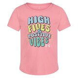 Under Armour Toddler Girls' High Fives T Shirt 4-6X Front_Flat