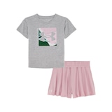 Under Armour Toddler Girls' Flare Shorts Set 4-6X Front_Flat