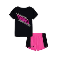 Under Armour Toddler Girls' Mesh Shorts Set 4-6X Front_Flat