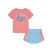 Under Armour Toddler Girls' Mesh Shorts Set 2-4X Front_Flat