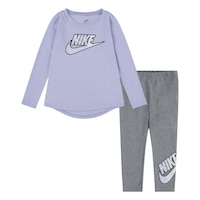 Nike Toddler Girls' Long Sleeve Top and Leggings Set Front_Flat