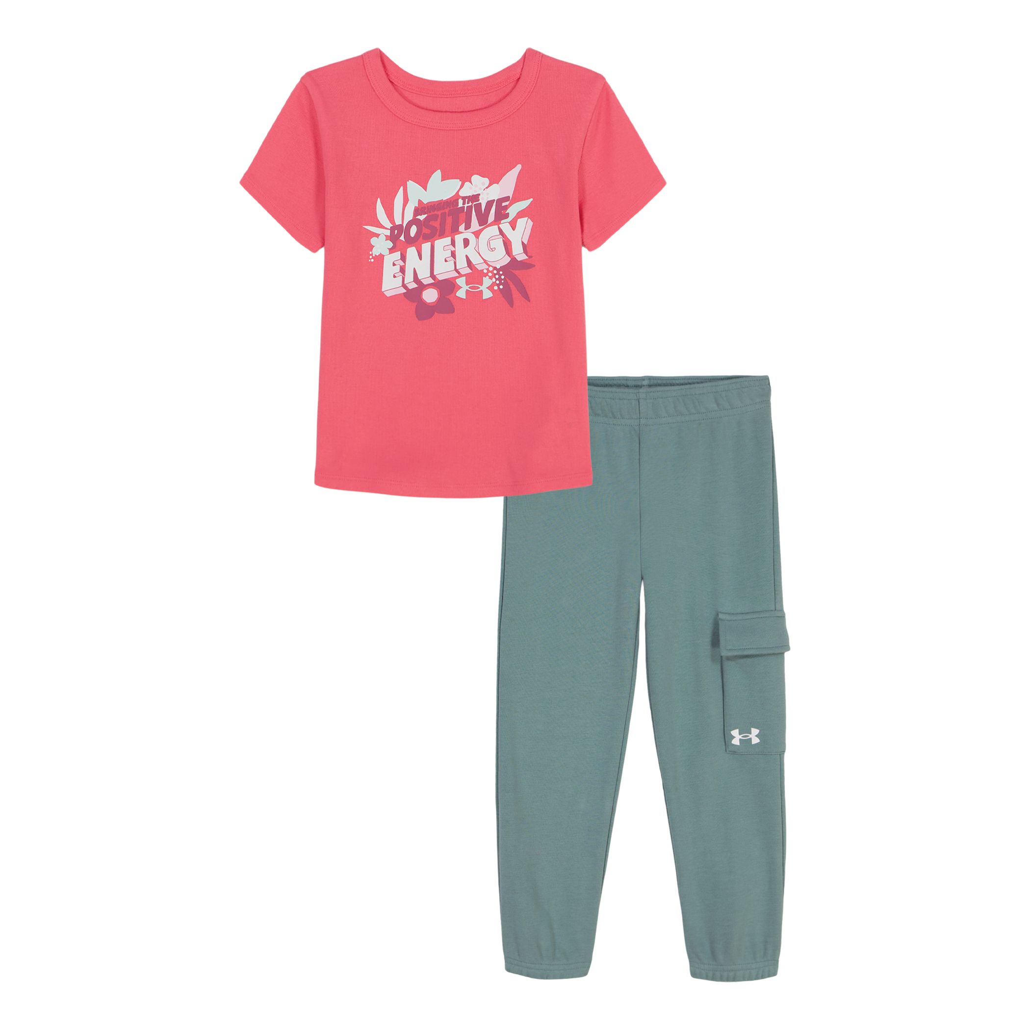 Under Armour Toddlers' Short Sleeve and Cargo Pants Clothing Set