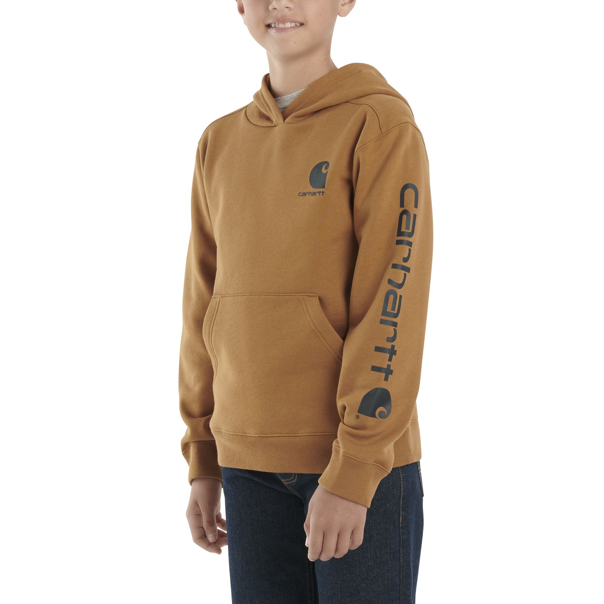 Carhartt Youth Unisex Logo Graphic Hoodie Sweatshirt