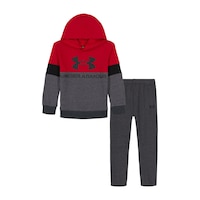 Under Armour Infant Kids' Rival Pullover Hoodie Set Front_Flat
