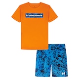 Under Armour Toddler Kids' Quick-Drying Tech™ Printed Short Set Front_Flat