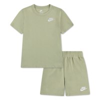 Nike Toddler Kids' Club Low Brand Read Knit Shorts Set Front_Flat