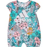 adidas Infant Girls' Printed Shortie Romper Set Front_Flat
