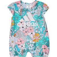 adidas Infant Girls' Printed Shortie Romper Set Front_Flat