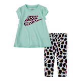 Nike Infant Girls' 12-24M Tunic and All Over Print Legging Set Front_Flat