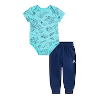 Hurley Boys' Infant Scuba Shark Pants Set Front_Flat