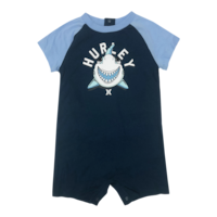 Hurley Infant Graphic Raglan Romper Front_Flat