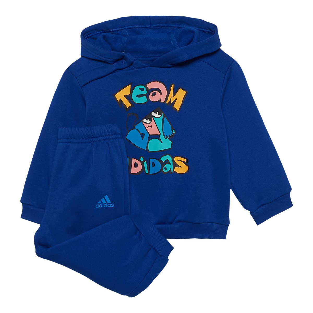 adidas Infant Girls' Oversized Fleece Jogger Set