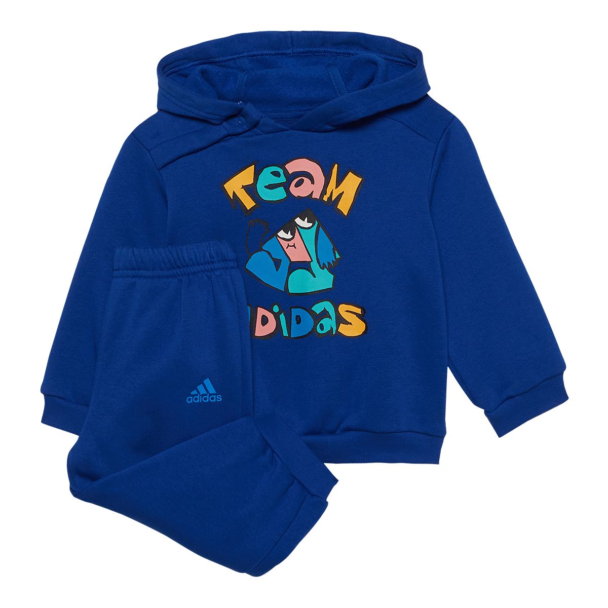 adidas Infant Girls' Oversized Fleece Jogger Set