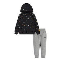 Nike Sportswear Infant Boys' Club SSNL All Over Print Set Front_Flat