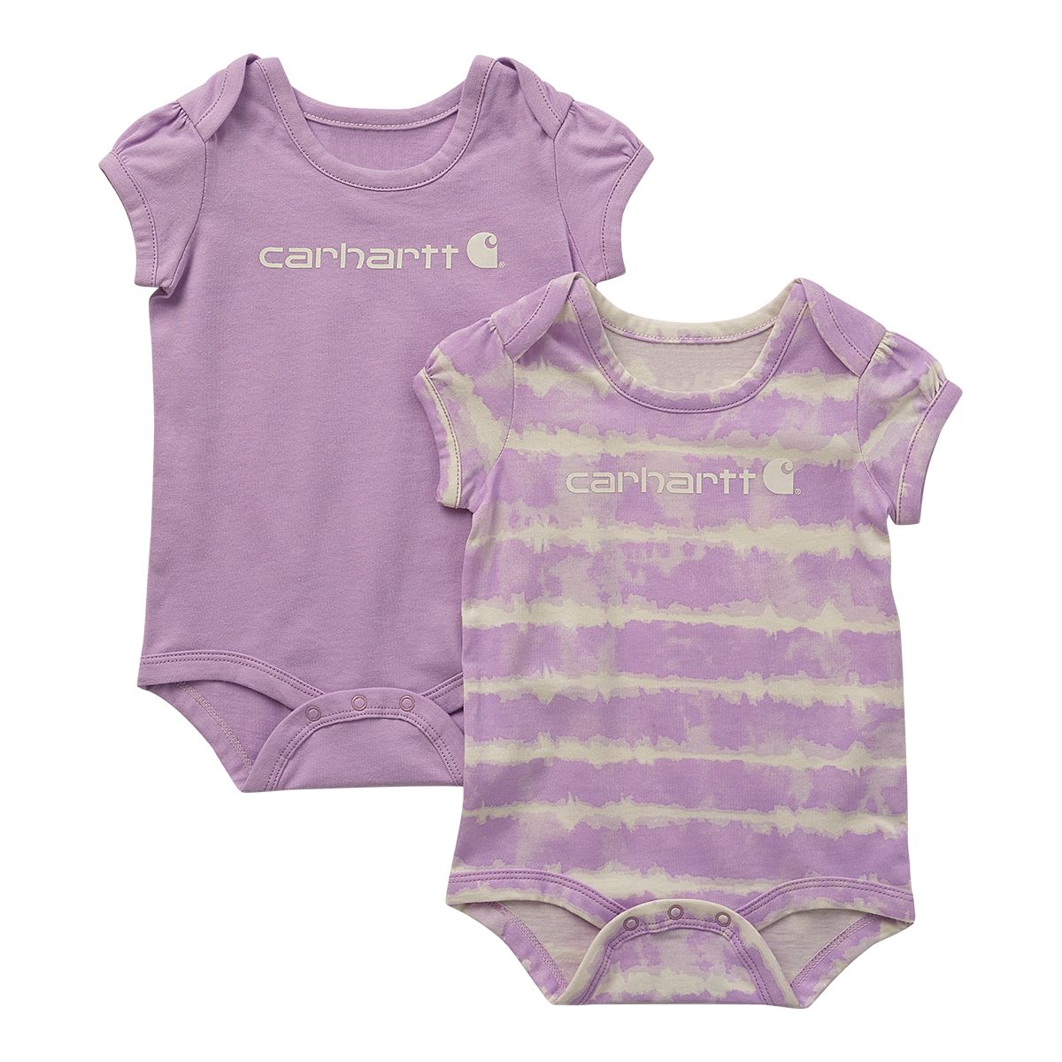 Carhartt Infant Girls' 0-24 Tie Dye Print 2 Piece Bodysuit