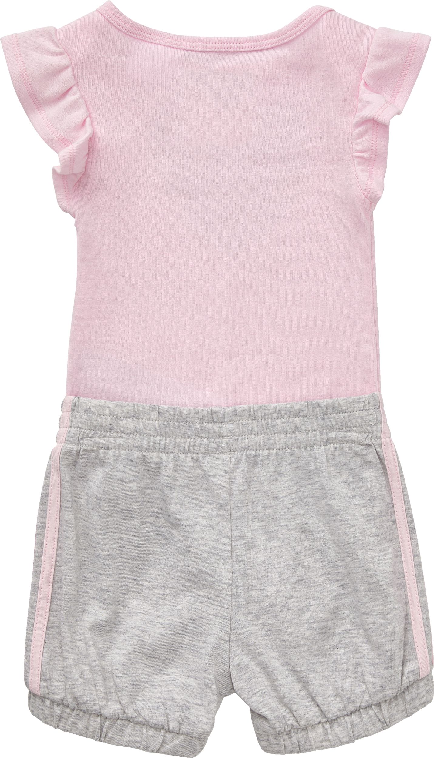 adidas Infant Girls' Ruffle Bodyshirt Short Set