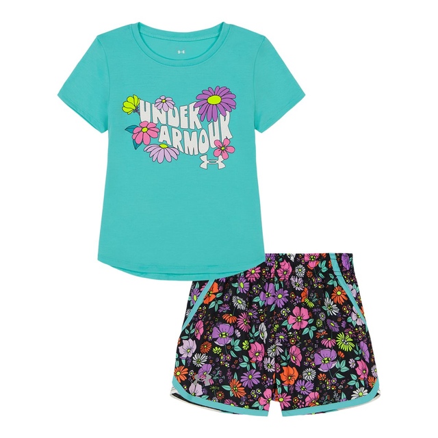 Under Armour Infant Girls' Printed Woven Shorts Set