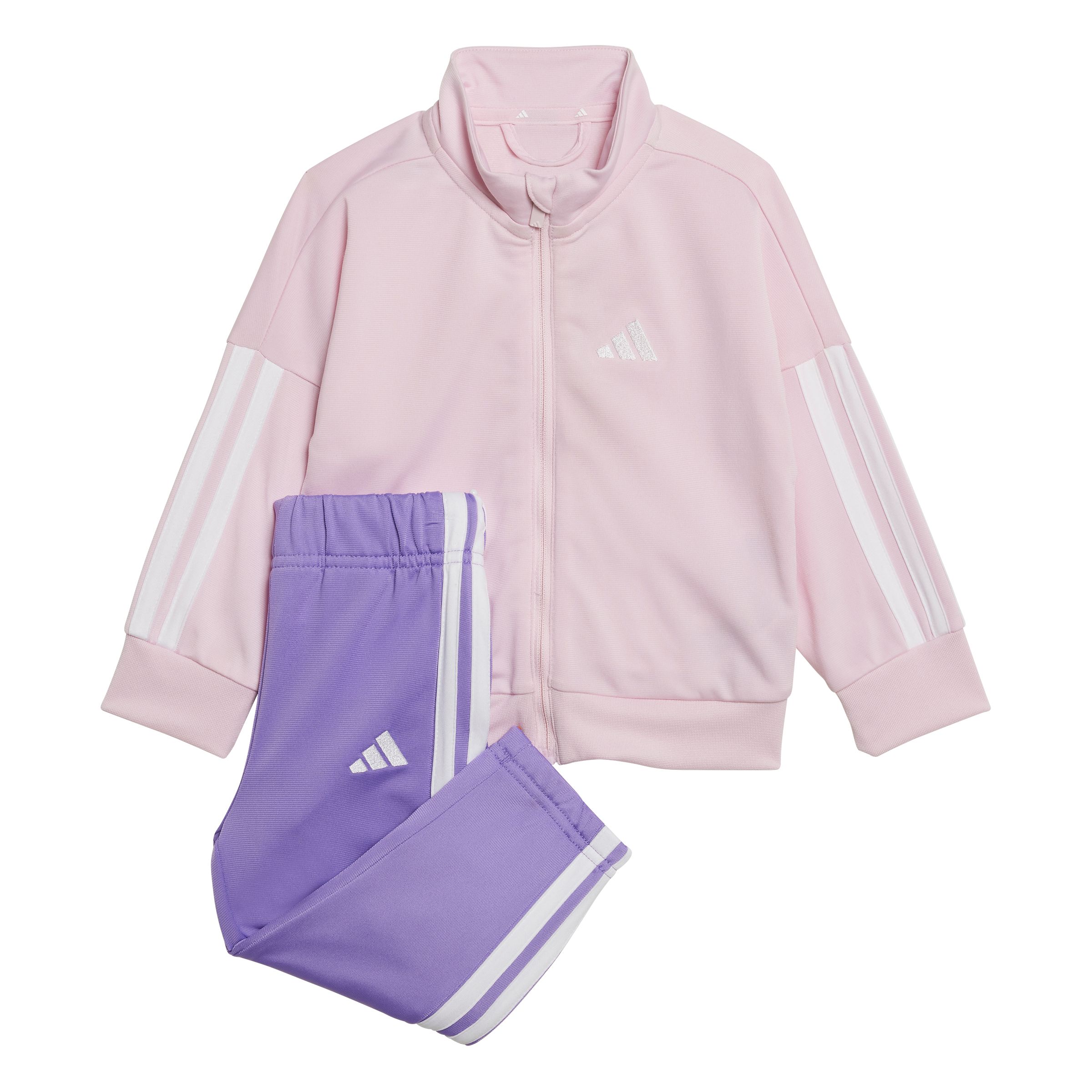 adidas Infant Girls' 3-Stripe Sportswear Tracksuit