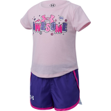 Under Armour Infant Girls' Awesome Woven Shorts Set Front_Angled_Left