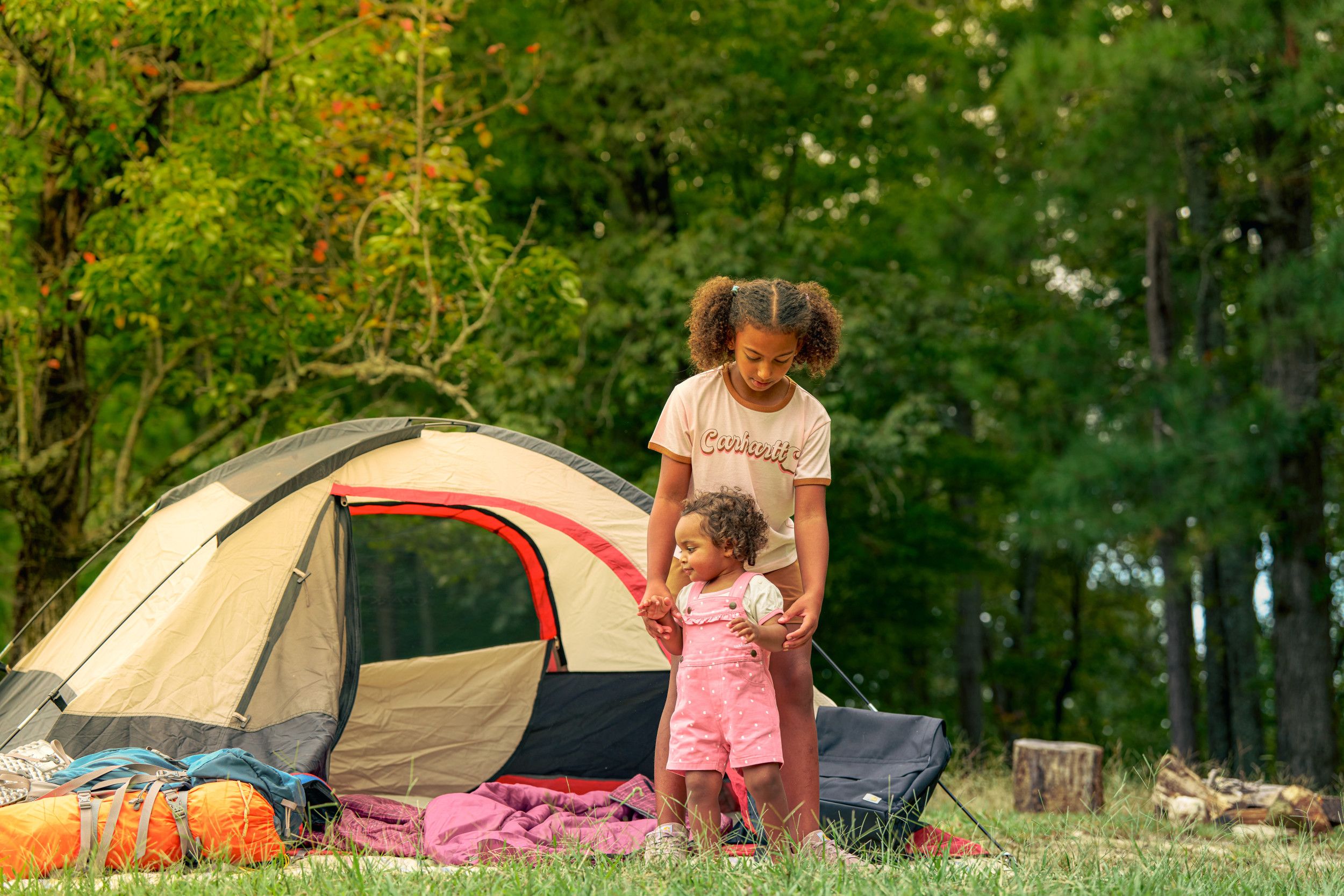 Carhartt Infant Girls' 12-24m Canvas Shortall Set