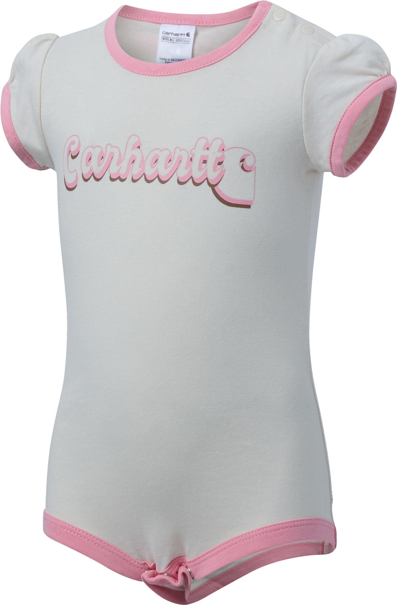 Carhartt Infant Girls' 12-24m Canvas Shortall Set