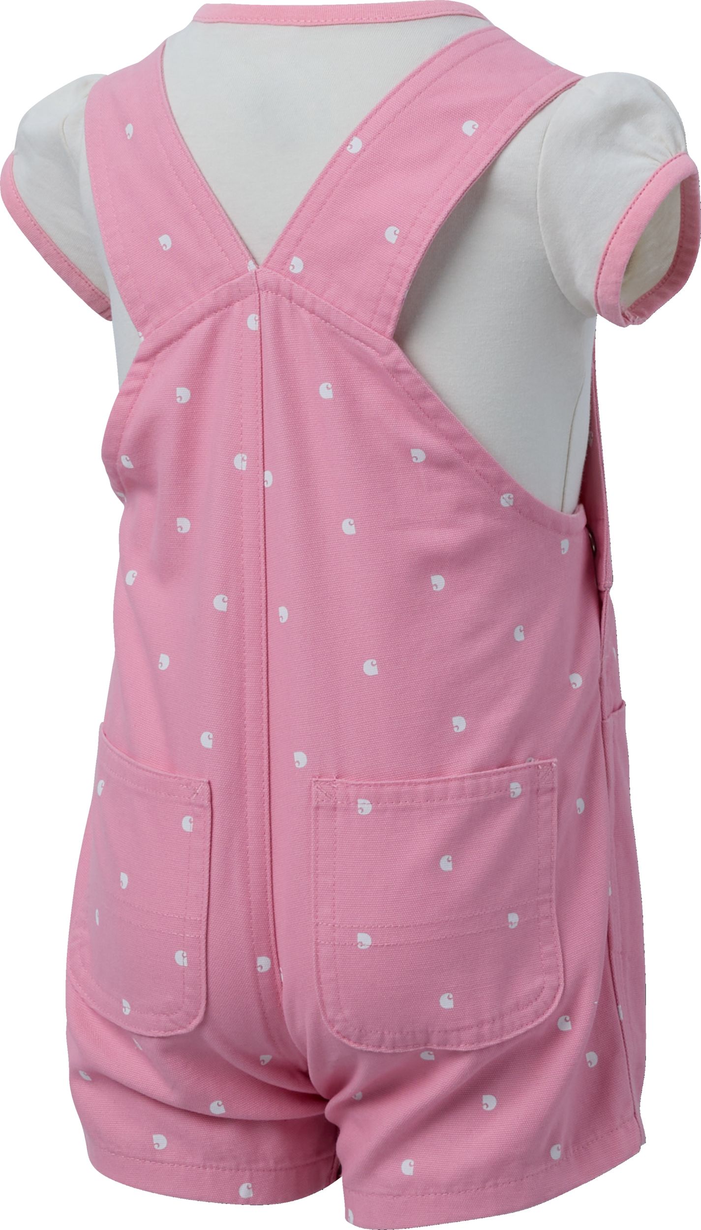 Carhartt Infant Girls' 12-24m Canvas Shortall Set