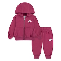 Nike Infant Kids' Lbr Full Zip Club Fleece Set Front_Flat