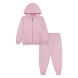 Nike Toddler Kids' Low Brand Full Zip Club Fleece Set Front_Flat