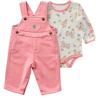 Carhartt Infant Kids' Long Sleeve Fleece Overall Set