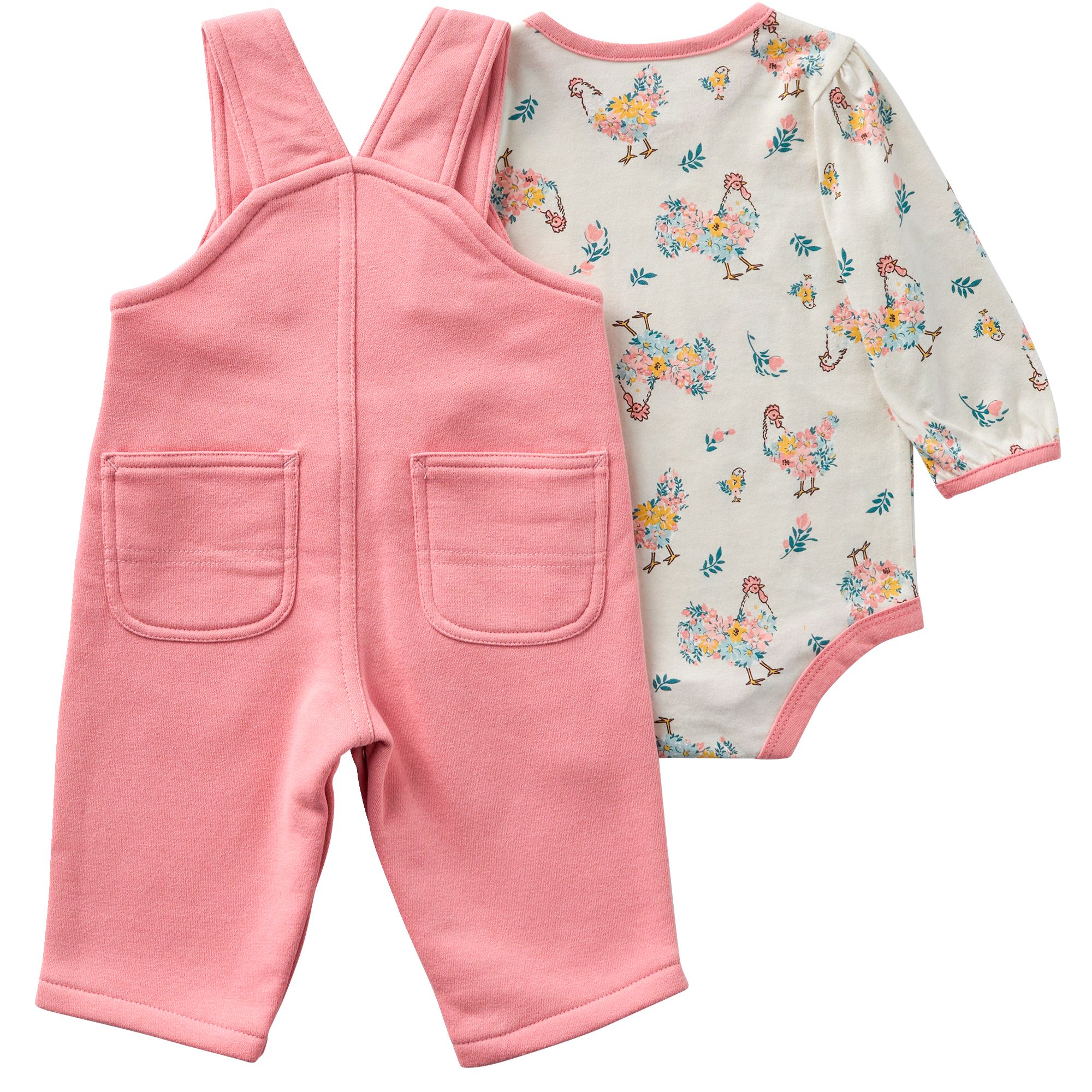 Carhartt Infant Kids' Long Sleeve Fleece Overall Set