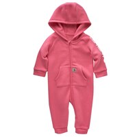 Carhartt Infant Girls' Full Zip Fleece Hooded Coverall