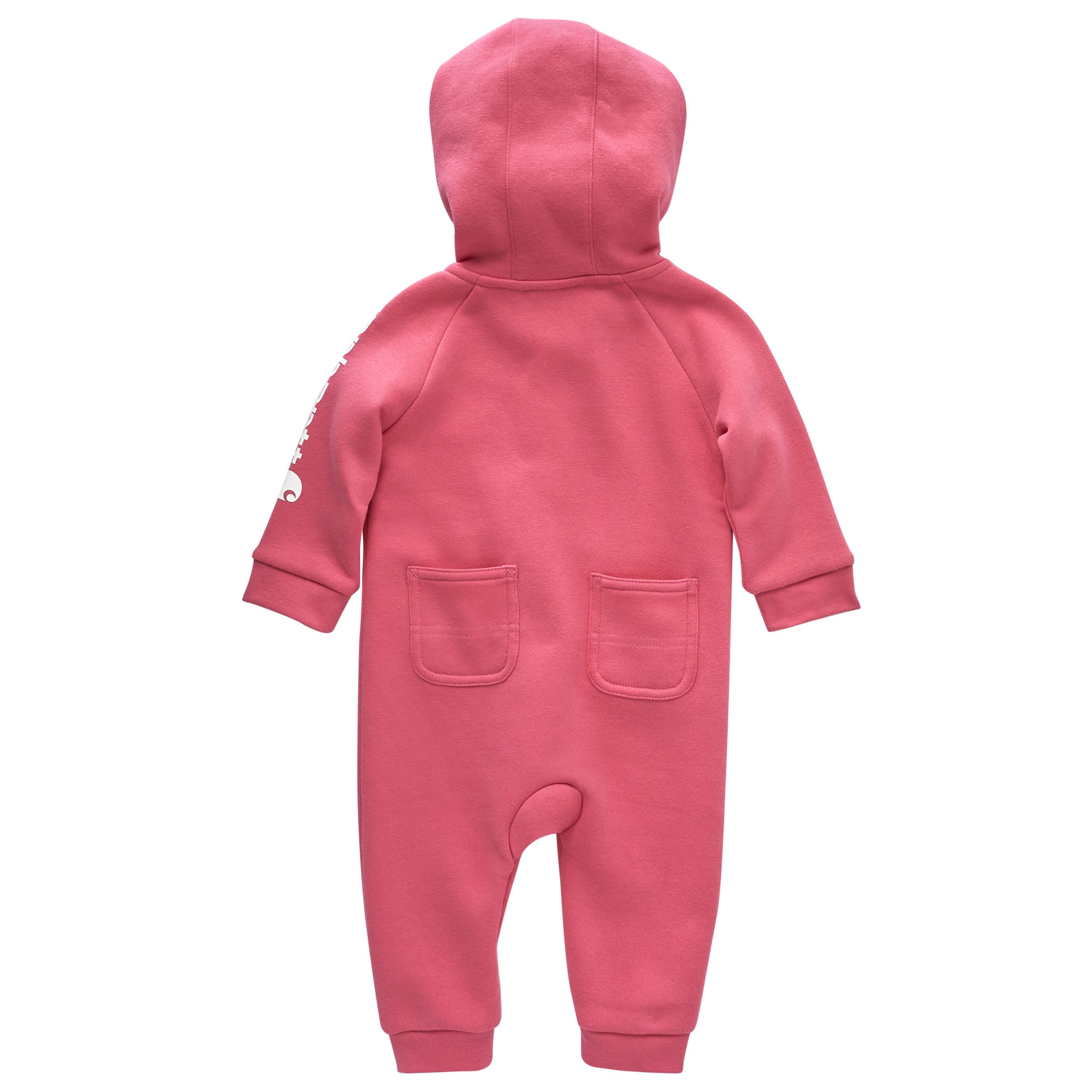 Carhartt Infant Girls' Full Zip Fleece Hooded Coverall