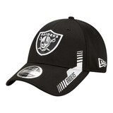 Las Vegas Raiders New Era Sideline 9FORTY Adjustable Hat, NFL, Football Front_Angled_Left