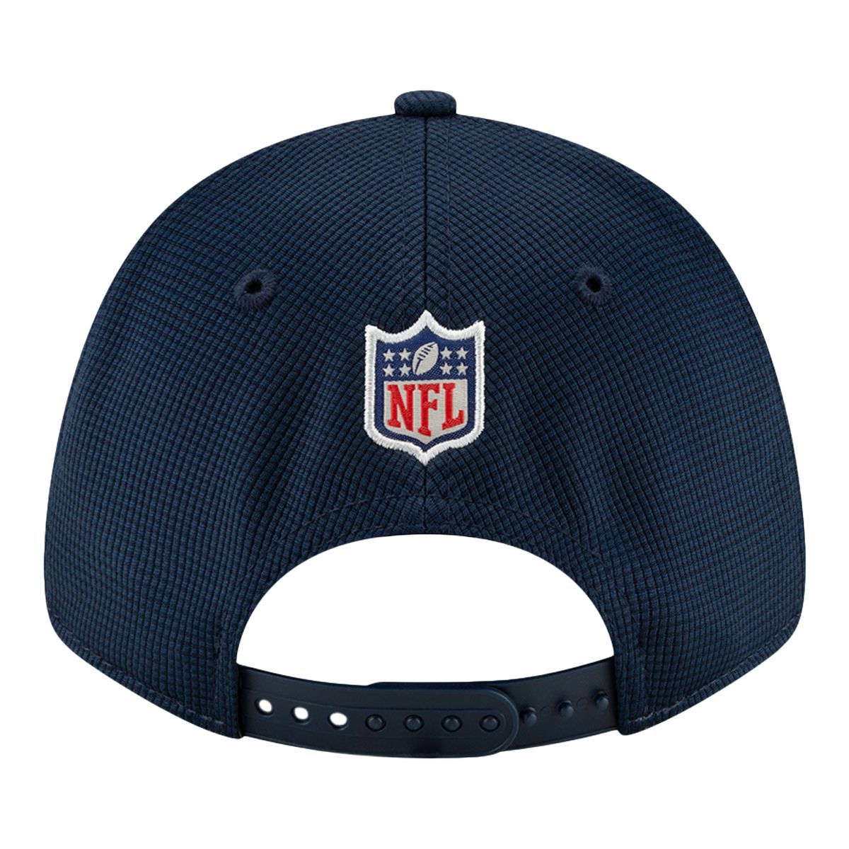 New England Patriots New Era Sideline 9FORTY Adjustable Hat, NFL, Football Back_Flat