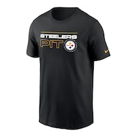 Pittsburgh Steelers Nike Men's Broadcast Essential T Shirt Front_Angled_Left