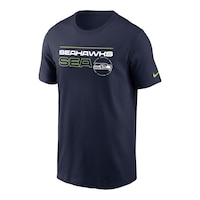 Seattle Seahawks Nike Men's Broadcast Essential T Shirt Front_Angled_Left