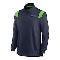 Seattle Seahawks Nike Men's Coach Long Sleeve Shirt Front_Angled_Left